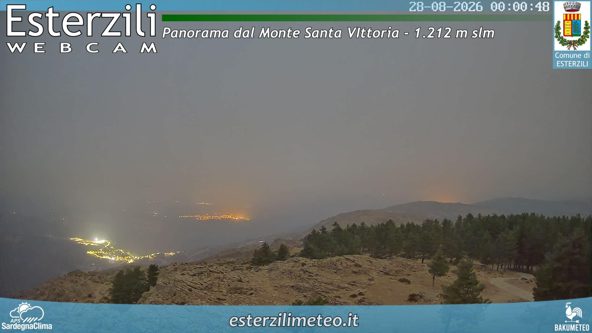 time-lapse frame, Monte Santa Vittoria webcam