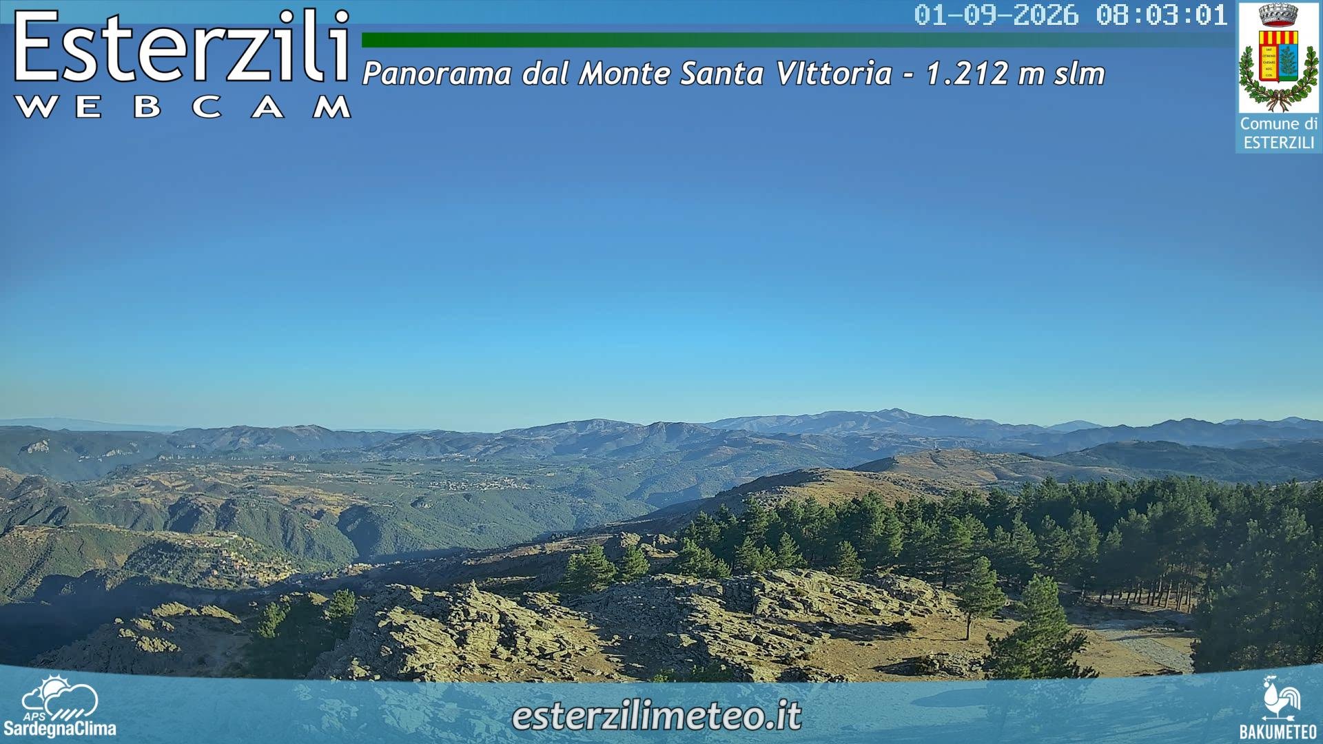 view from Monte Santa Vittoria on 2026-09-01
