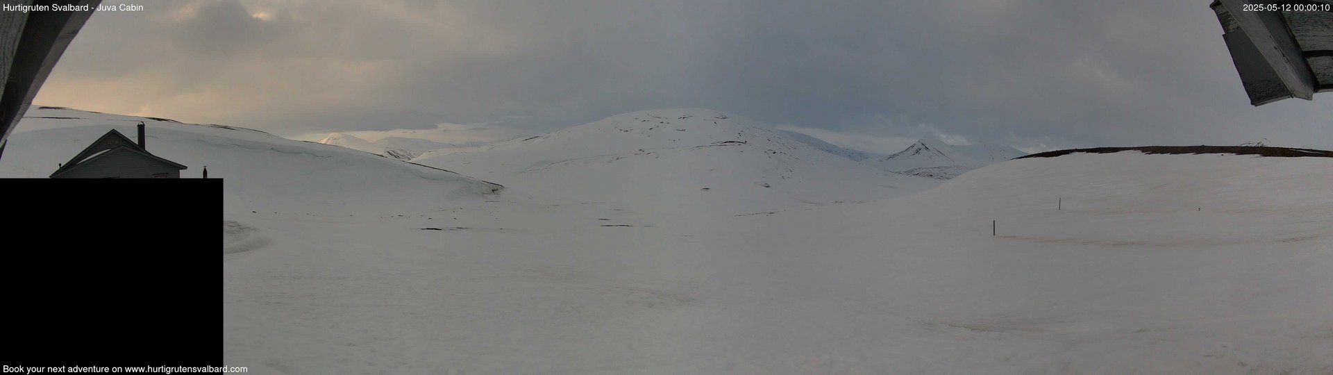 time-lapse frame, Hurtigruten Svalbard - Brentskaret webcam