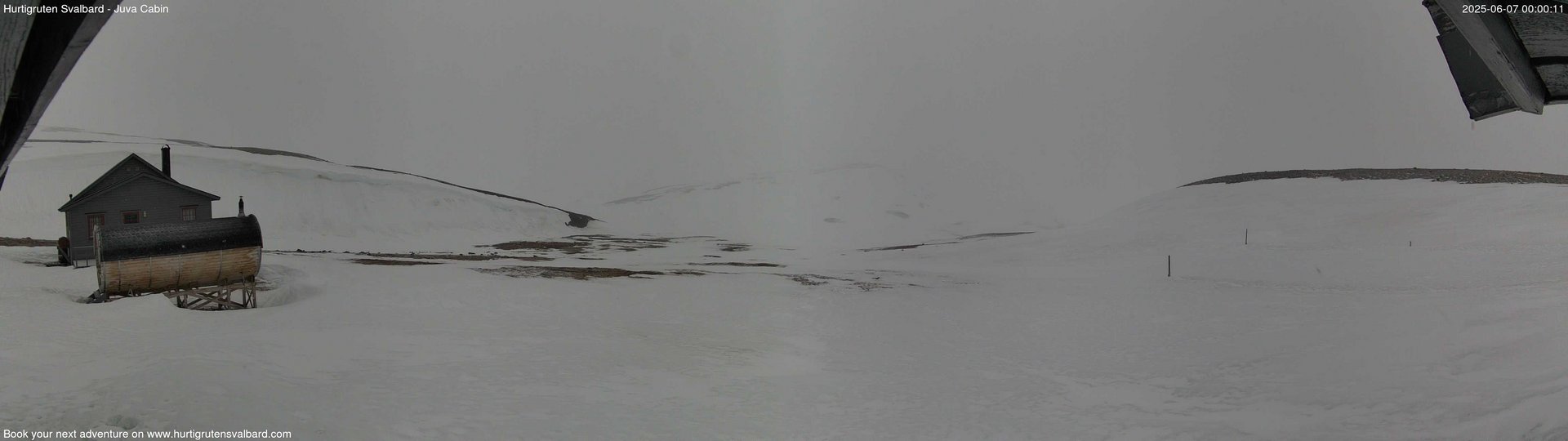 time-lapse frame, Hurtigruten Svalbard - Brentskaret webcam