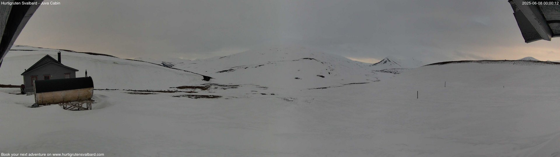 time-lapse frame, Hurtigruten Svalbard - Brentskaret webcam
