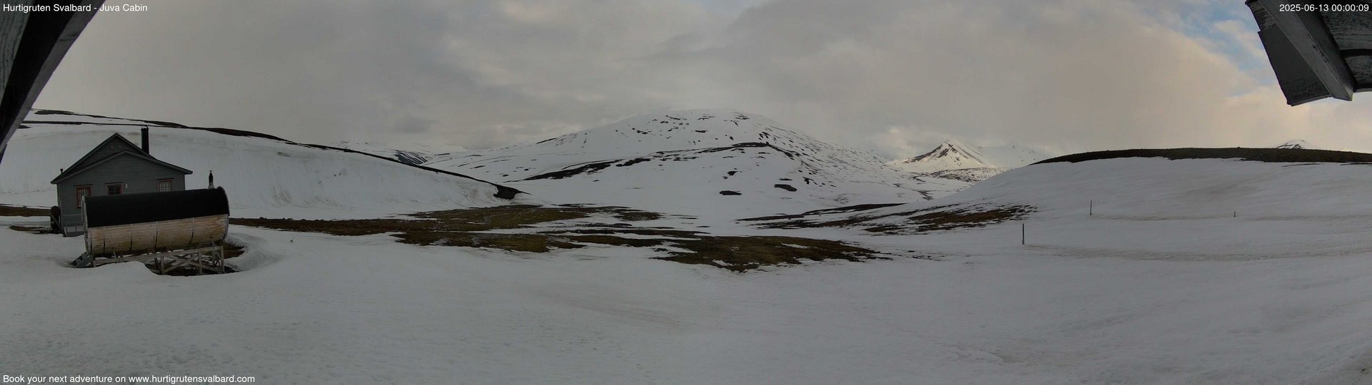 time-lapse frame, Hurtigruten Svalbard - Brentskaret webcam