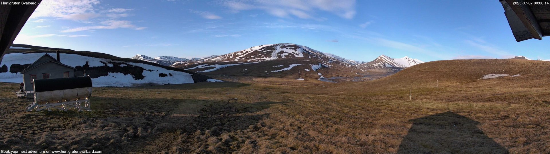 time-lapse frame, Hurtigruten Svalbard - Brentskaret webcam