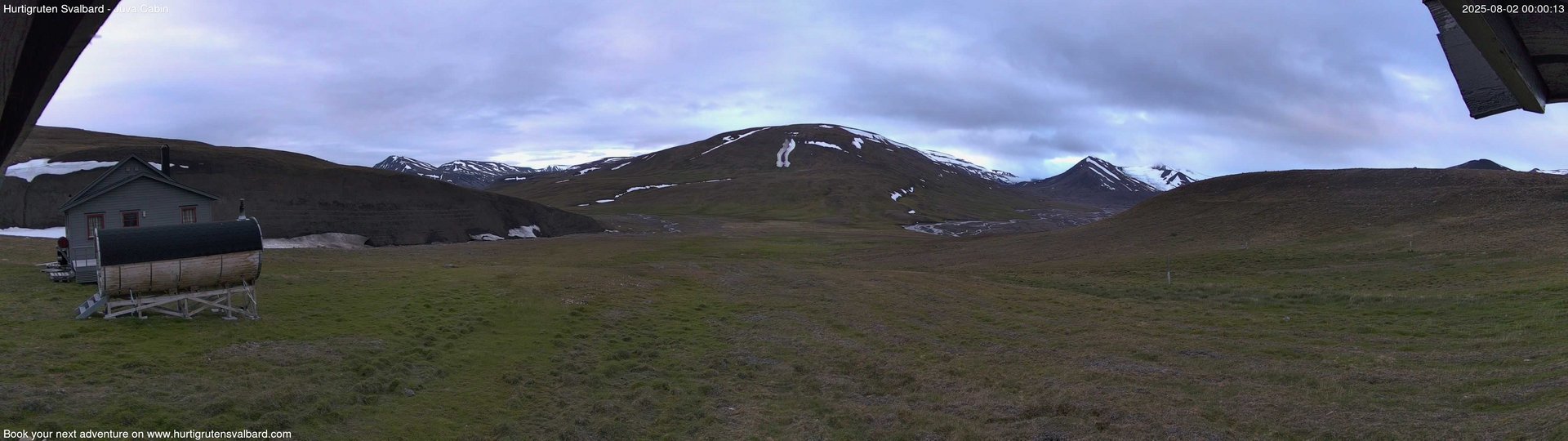 time-lapse frame, Hurtigruten Svalbard - Brentskaret webcam
