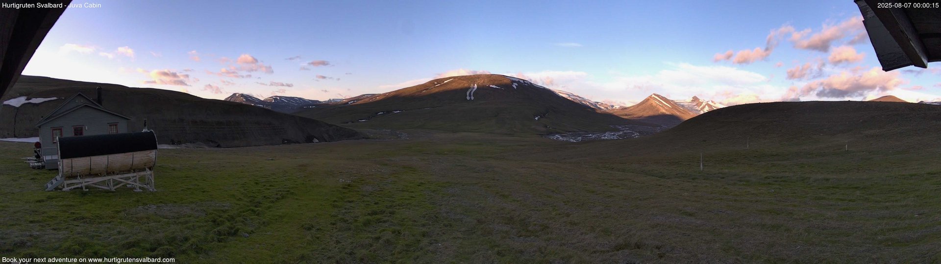 time-lapse frame, Hurtigruten Svalbard - Brentskaret webcam