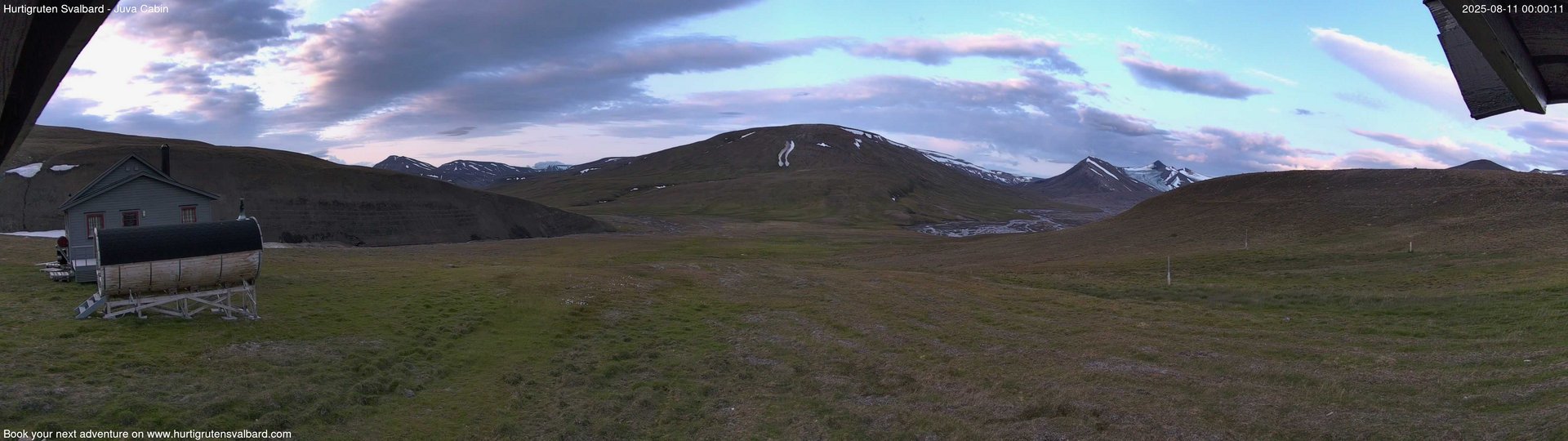 time-lapse frame, Hurtigruten Svalbard - Brentskaret webcam