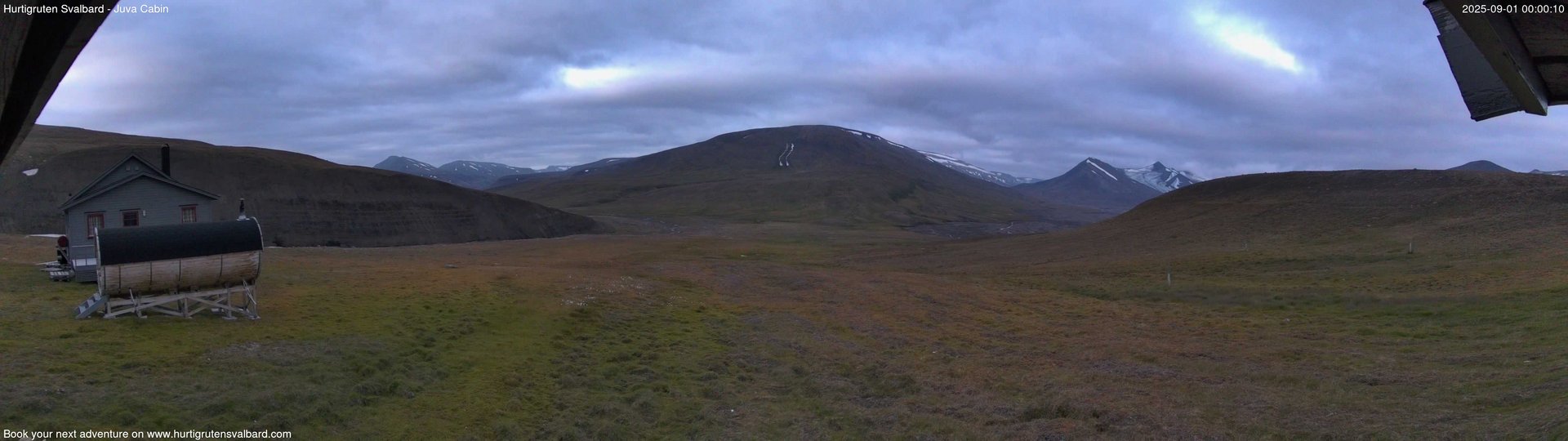 time-lapse frame, Hurtigruten Svalbard - Brentskaret webcam