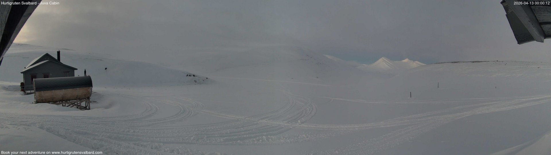 time-lapse frame, Hurtigruten Svalbard - Brentskaret webcam