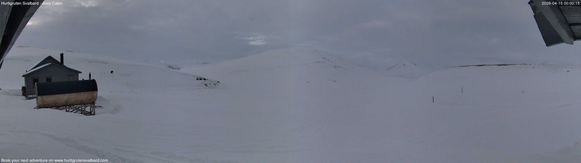 time-lapse frame, Hurtigruten Svalbard - Brentskaret webcam