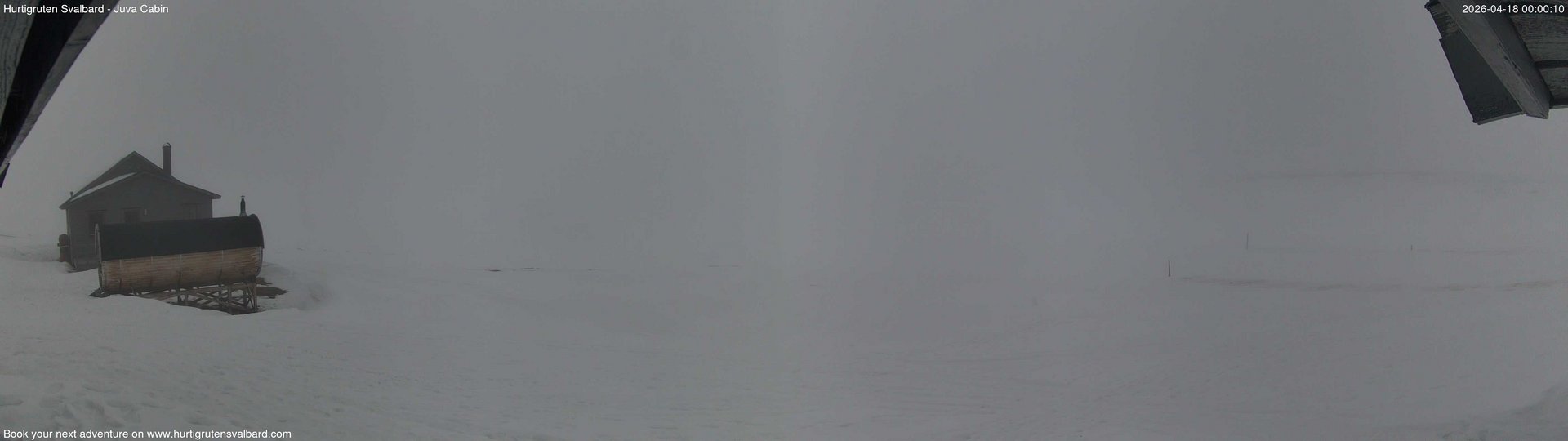 time-lapse frame, Hurtigruten Svalbard - Brentskaret webcam