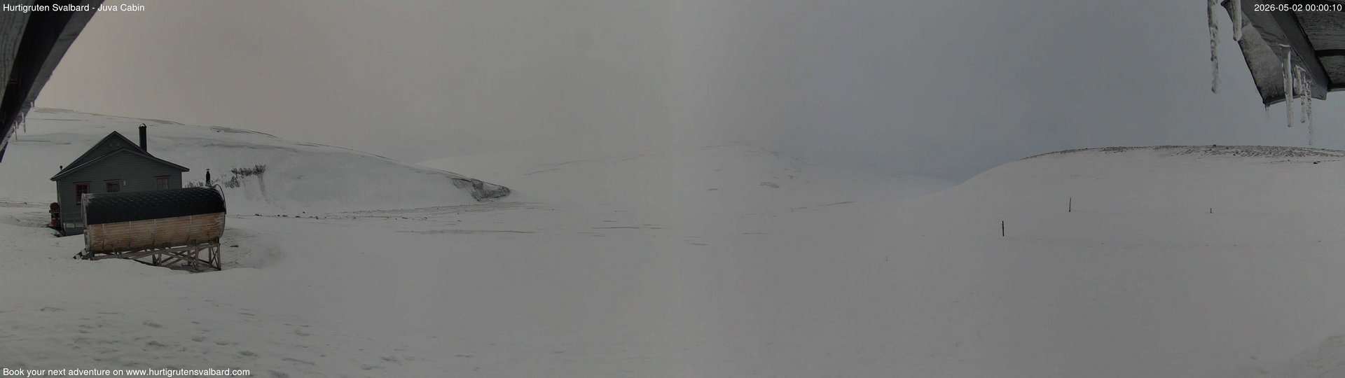 time-lapse frame, Hurtigruten Svalbard - Brentskaret webcam