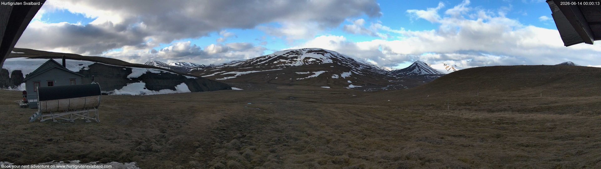 time-lapse frame, Hurtigruten Svalbard - Brentskaret webcam