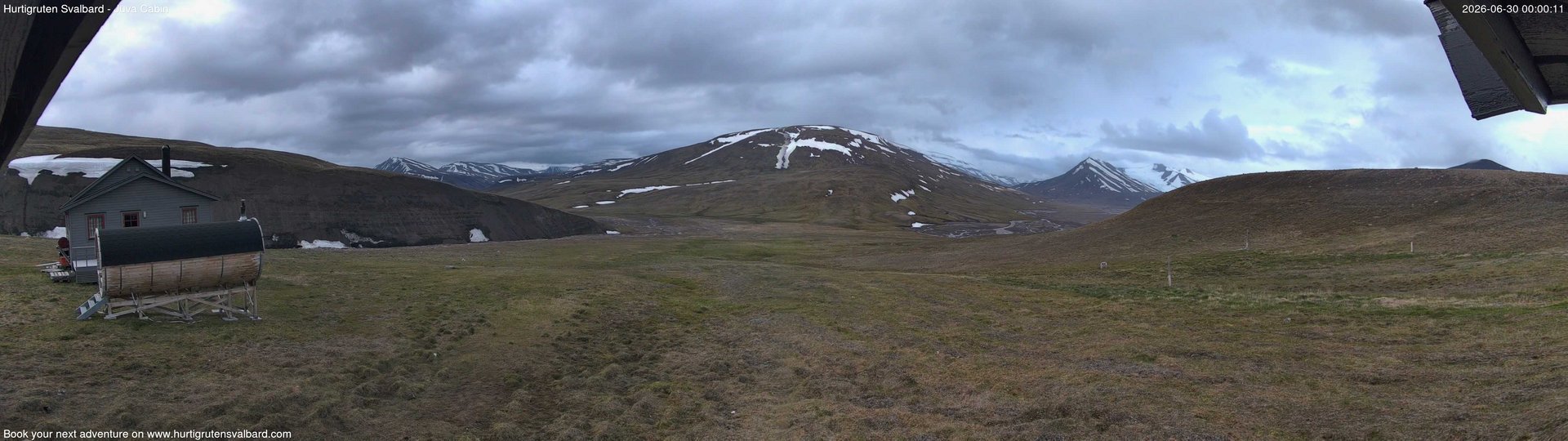 time-lapse frame, Hurtigruten Svalbard - Brentskaret webcam
