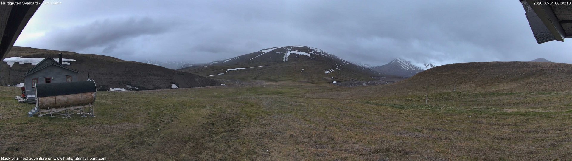 time-lapse frame, Hurtigruten Svalbard - Brentskaret webcam