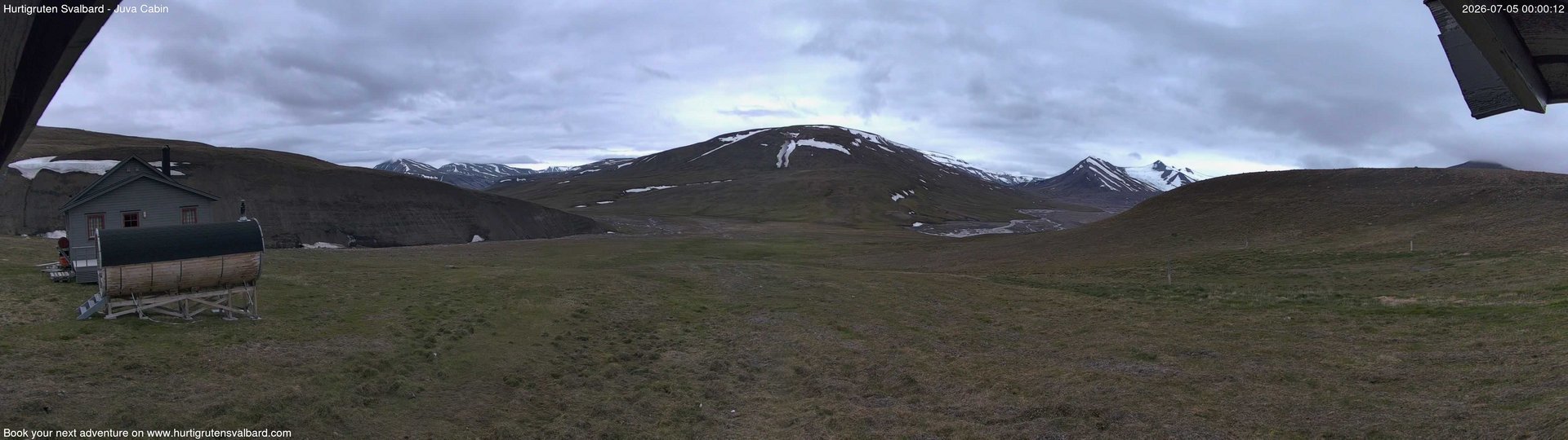 time-lapse frame, Hurtigruten Svalbard - Brentskaret webcam