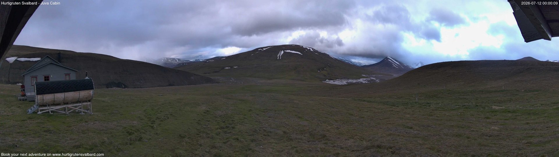 time-lapse frame, Hurtigruten Svalbard - Brentskaret webcam