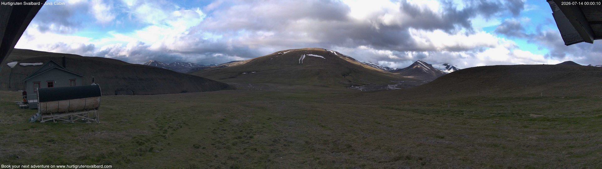 time-lapse frame, Hurtigruten Svalbard - Brentskaret webcam