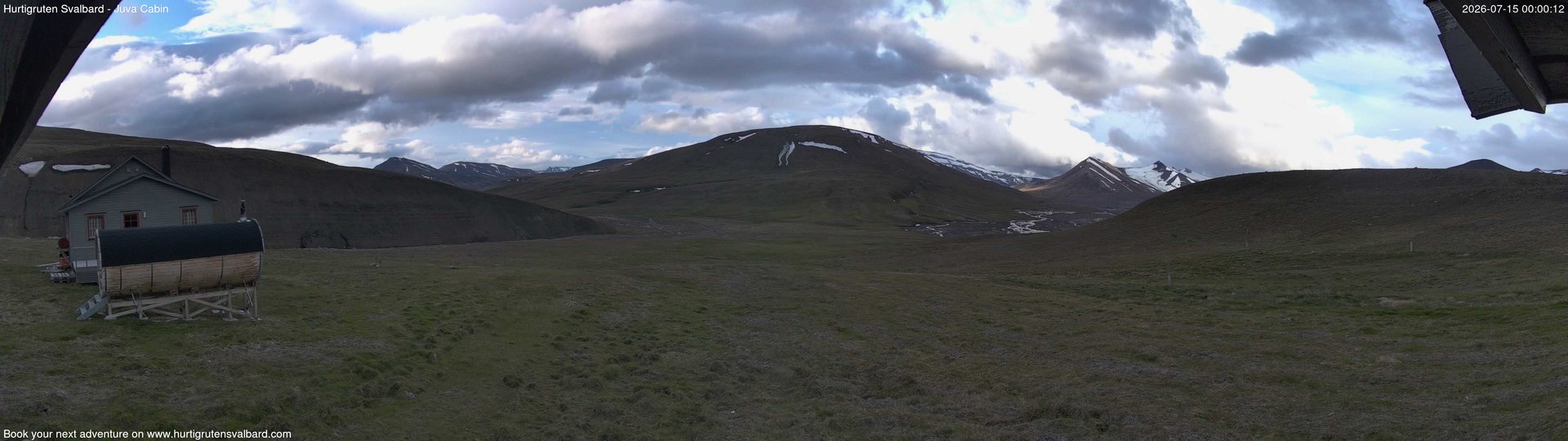 time-lapse frame, Hurtigruten Svalbard - Brentskaret webcam