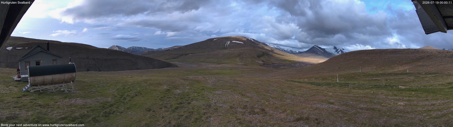 time-lapse frame, Hurtigruten Svalbard - Brentskaret webcam