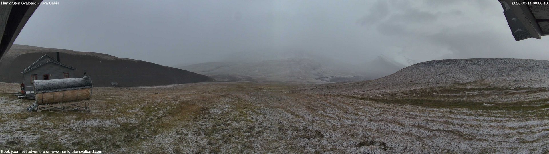 time-lapse frame, Hurtigruten Svalbard - Brentskaret webcam