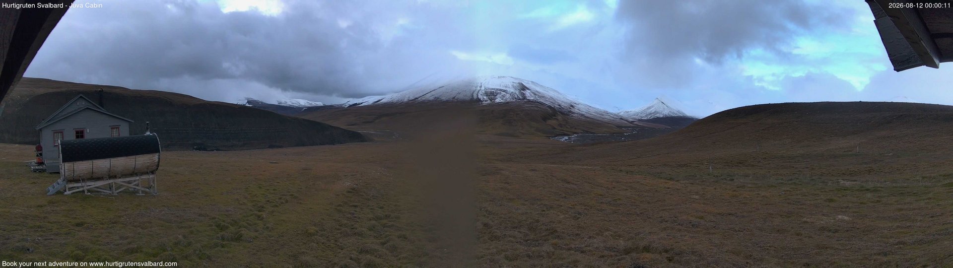 time-lapse frame, Hurtigruten Svalbard - Brentskaret webcam