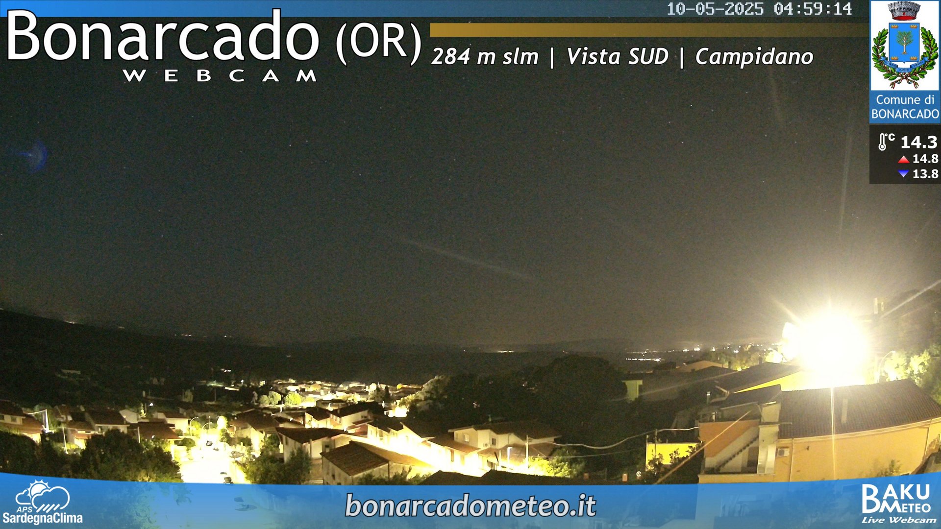 time-lapse frame, Bonarcado SUD webcam