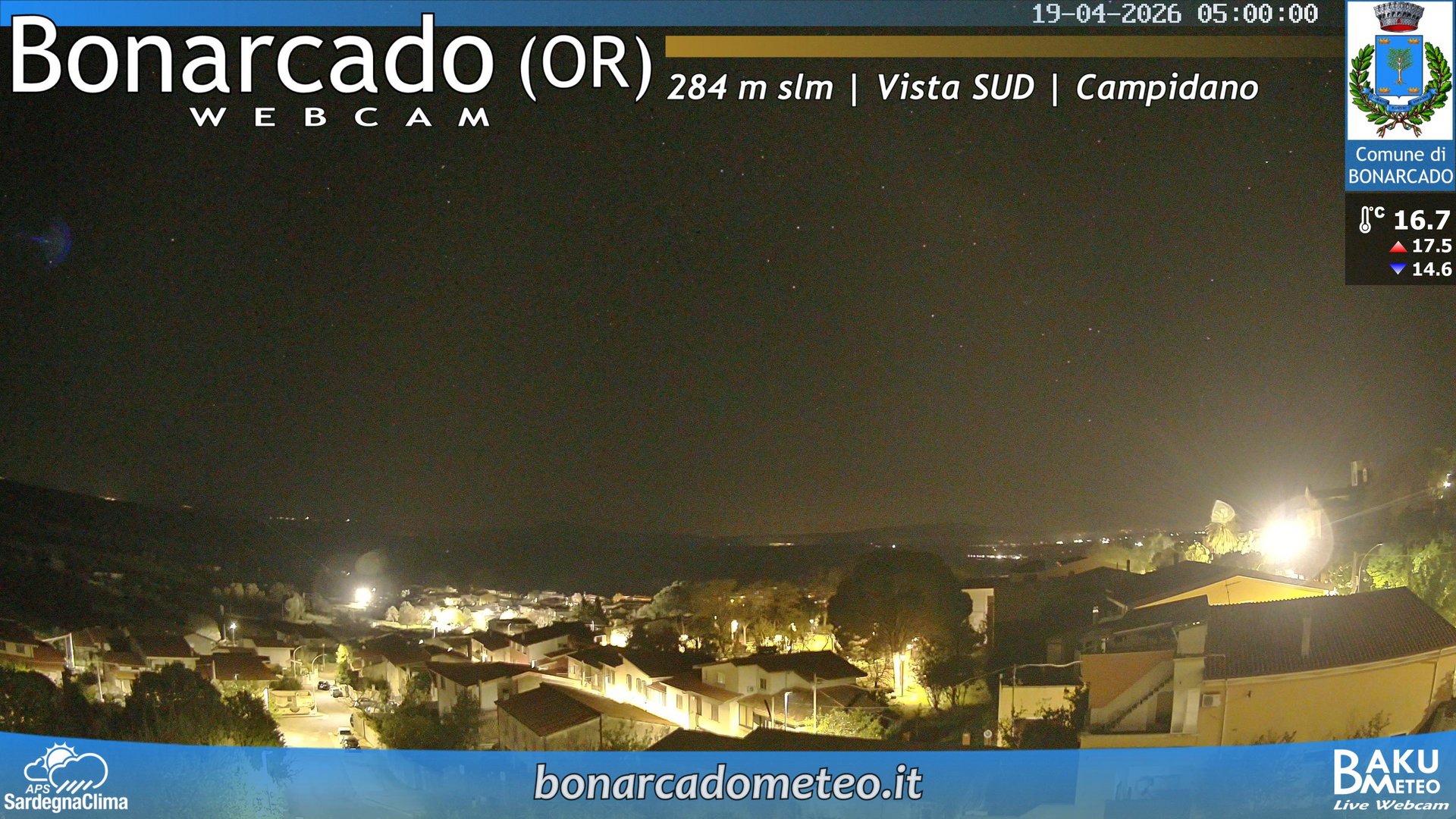 time-lapse frame, Bonarcado SUD webcam