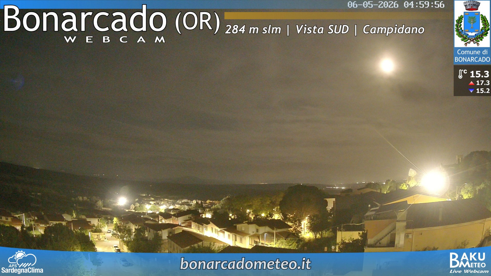 time-lapse frame, Bonarcado SUD webcam