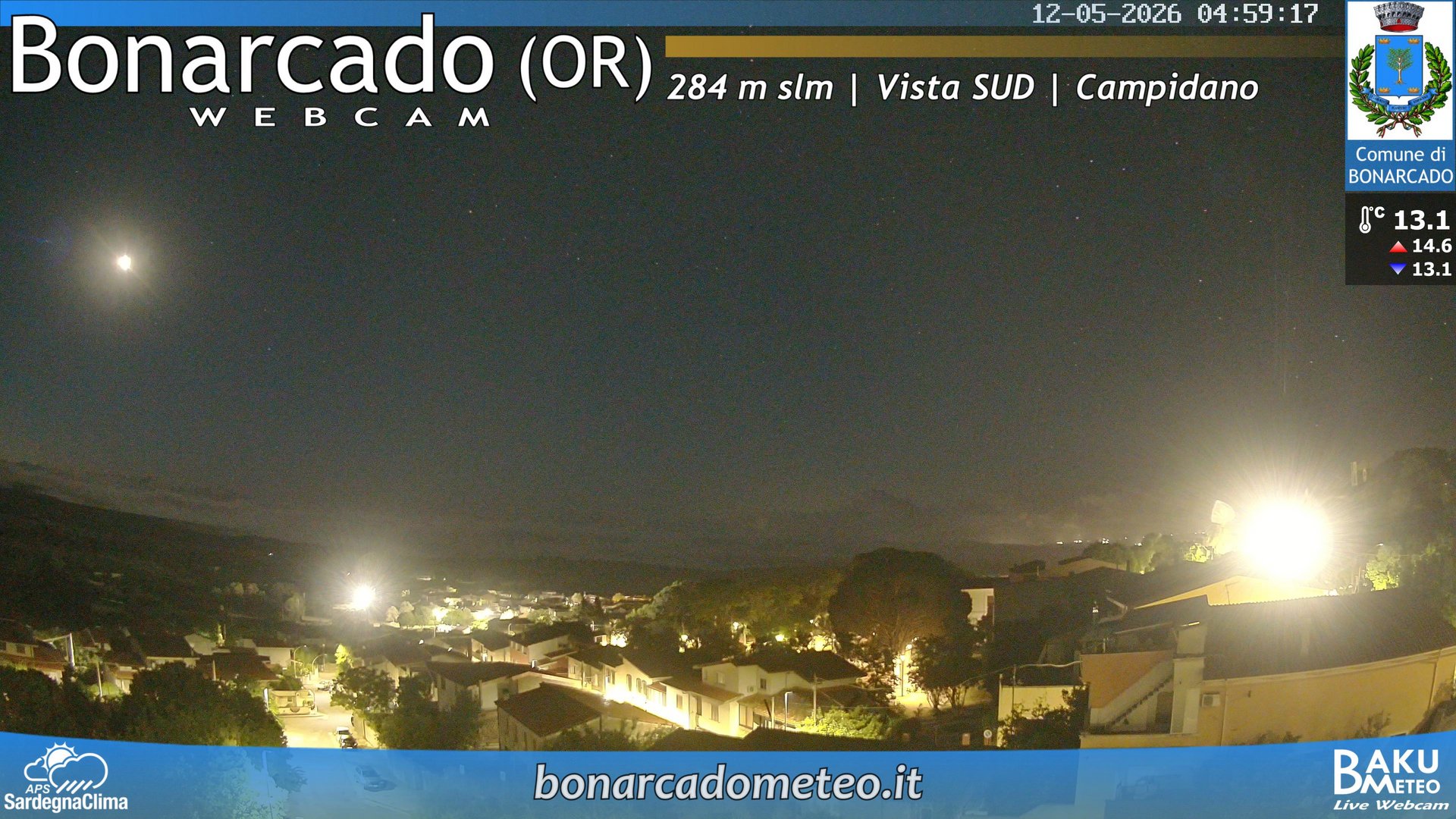 time-lapse frame, Bonarcado SUD webcam