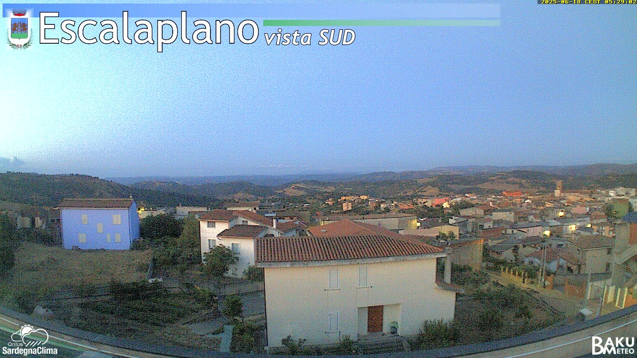 time-lapse frame, Escalaplano webcam