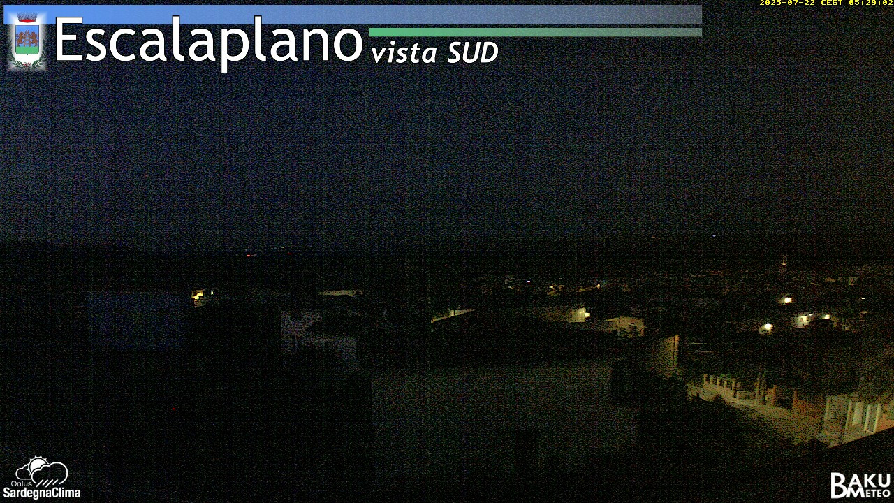 time-lapse frame, Escalaplano webcam