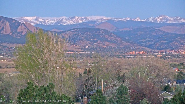 time-lapse frame, Indian Peaks webcam