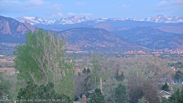 time-lapse frame, Indian Peaks webcam