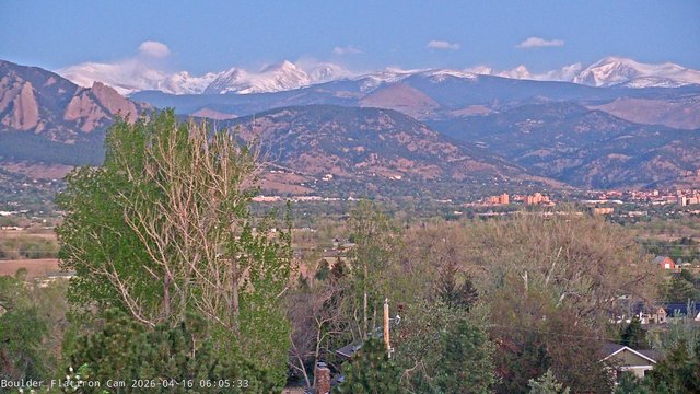time-lapse frame, Indian Peaks webcam