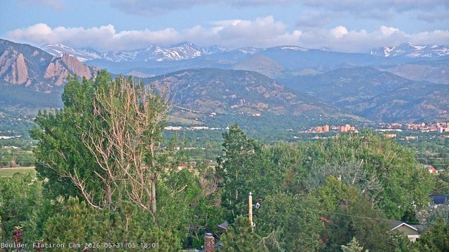 time-lapse frame, Indian Peaks webcam