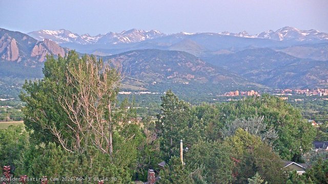time-lapse frame, Indian Peaks webcam