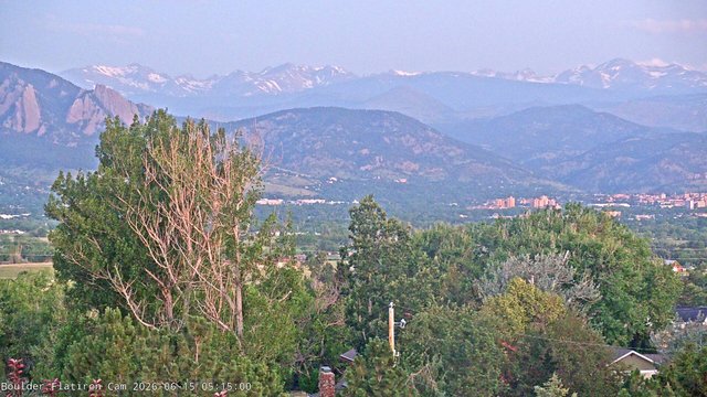 time-lapse frame, Indian Peaks webcam