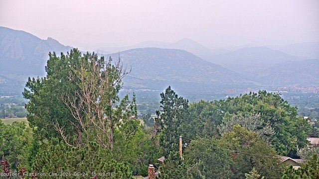 time-lapse frame, Indian Peaks webcam