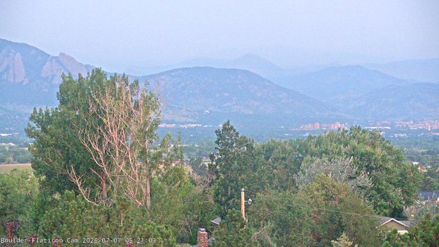 time-lapse frame, Indian Peaks webcam