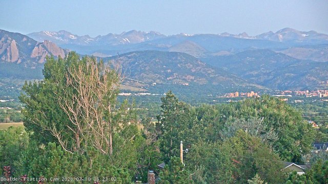 time-lapse frame, Indian Peaks webcam