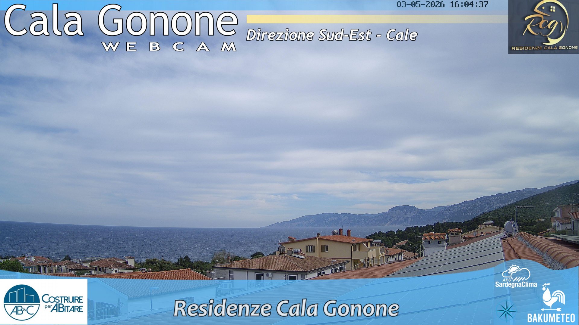 time-lapse frame, Cala Gonone SUD webcam