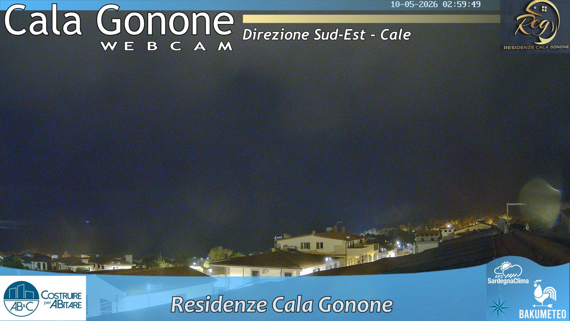 time-lapse frame, Cala Gonone SUD webcam
