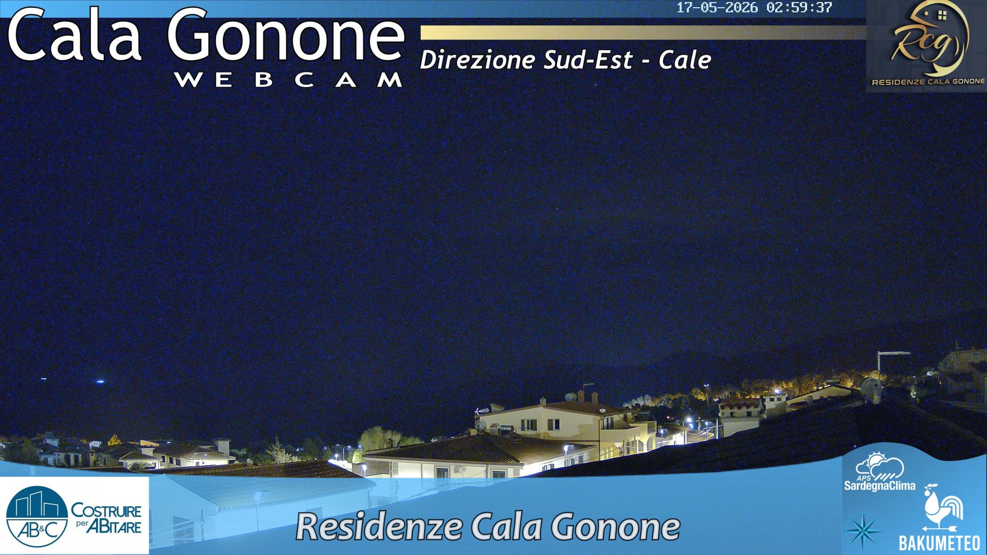 time-lapse frame, Cala Gonone SUD webcam
