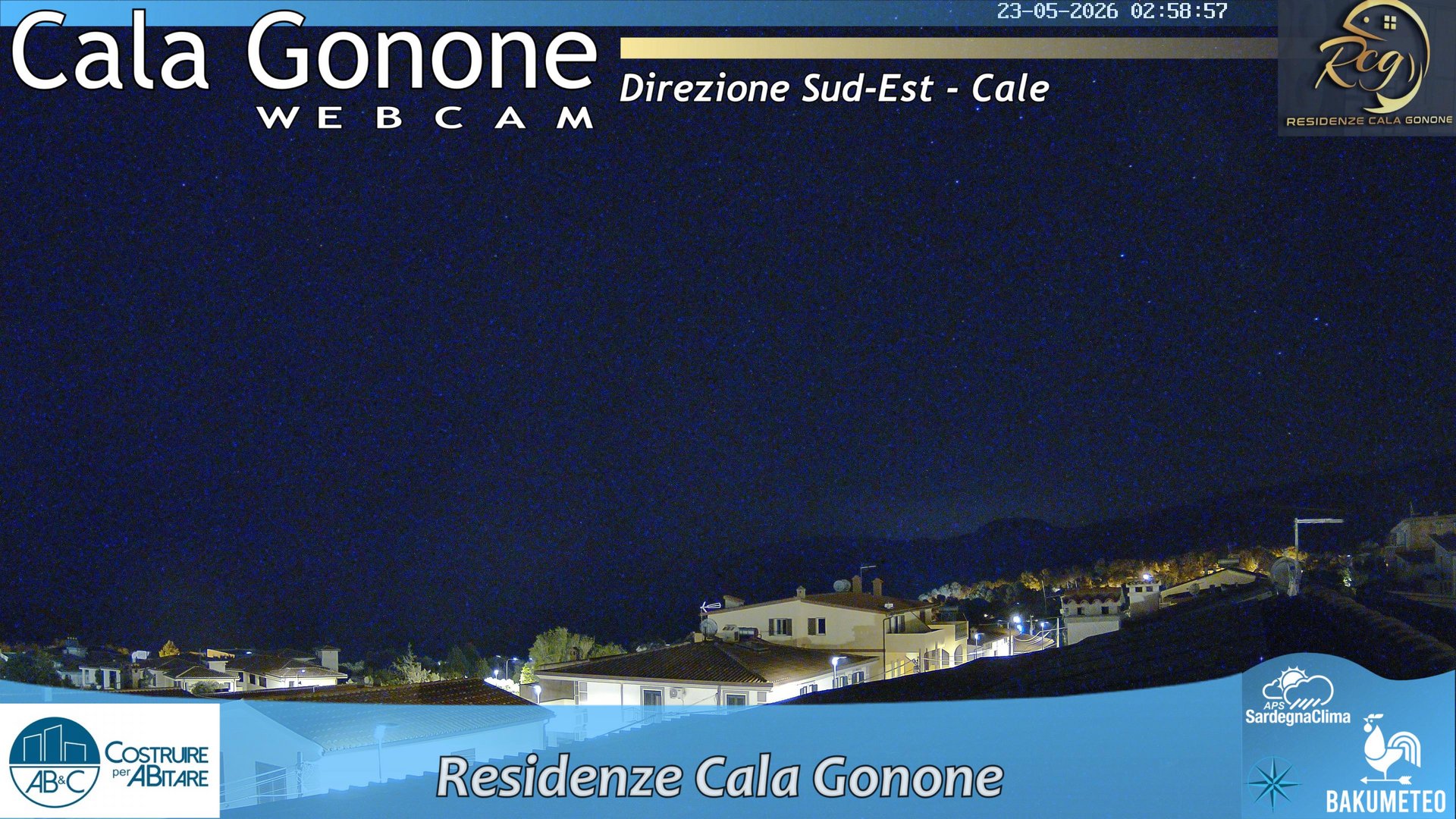 time-lapse frame, Cala Gonone SUD webcam