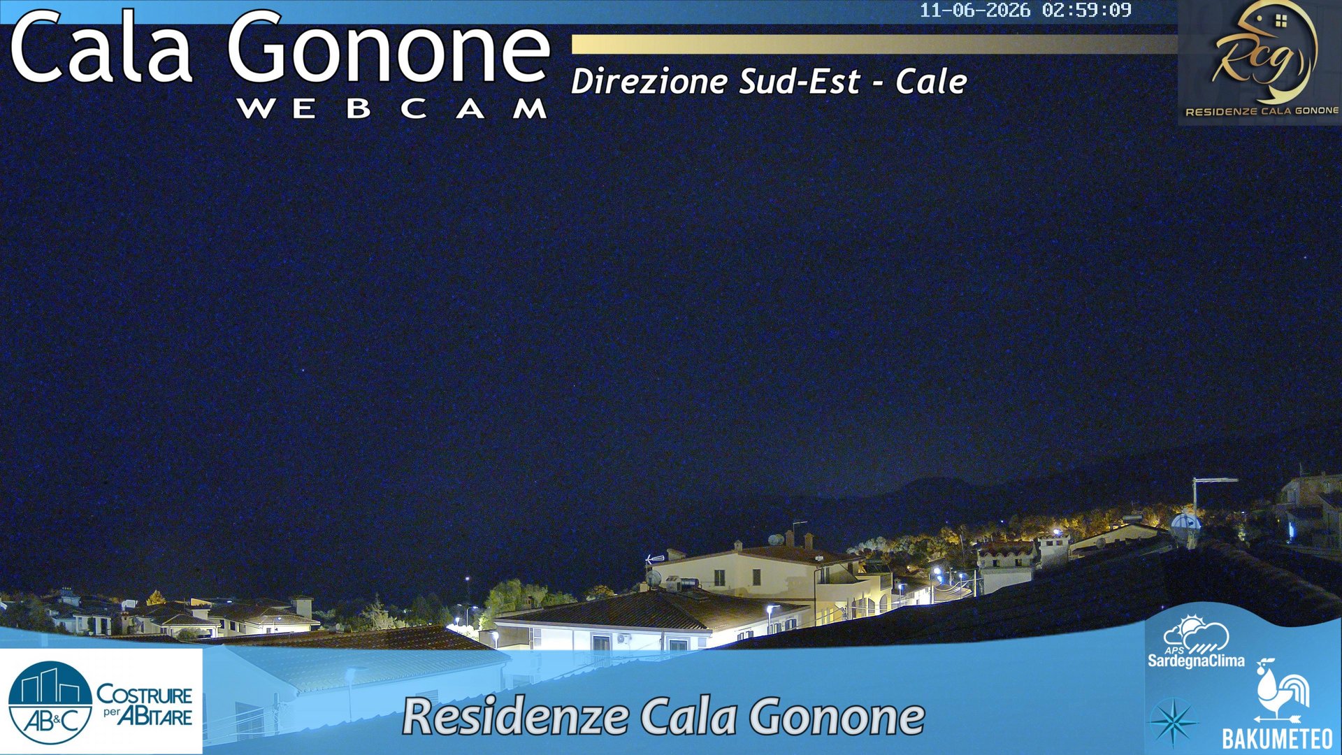 time-lapse frame, Cala Gonone SUD webcam