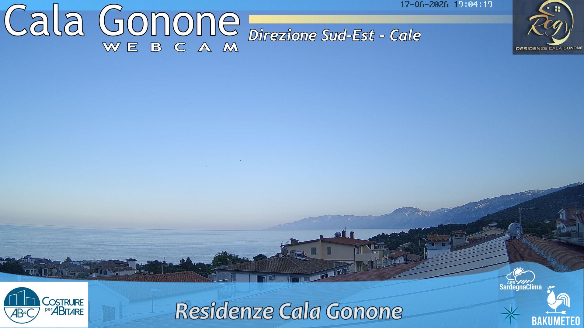 time-lapse frame, Cala Gonone SUD webcam