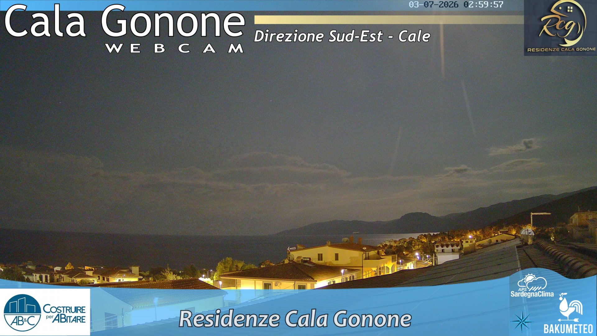 time-lapse frame, Cala Gonone SUD webcam