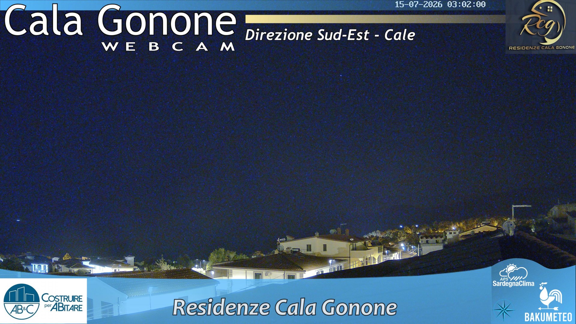 time-lapse frame, Cala Gonone SUD webcam