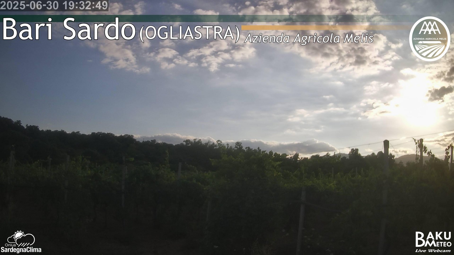 time-lapse frame, Bari Sardo webcam