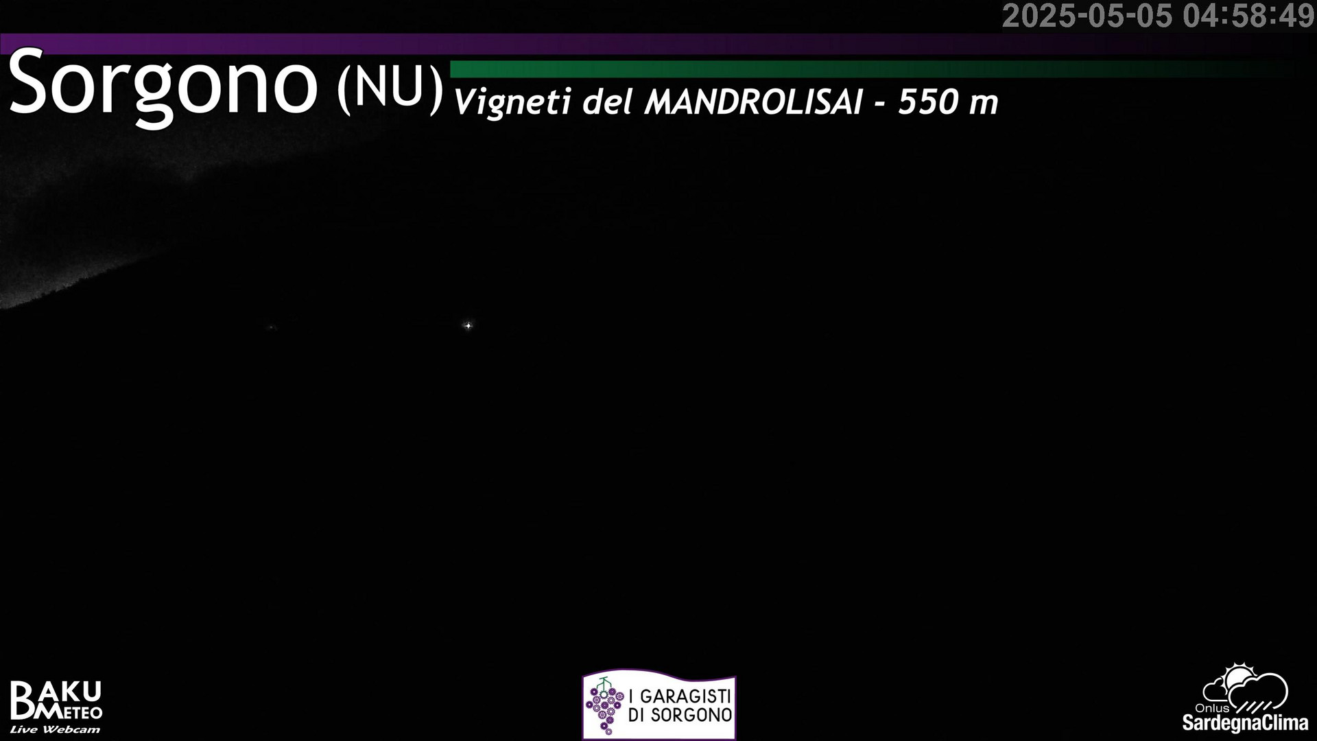 time-lapse frame, Sorgono webcam